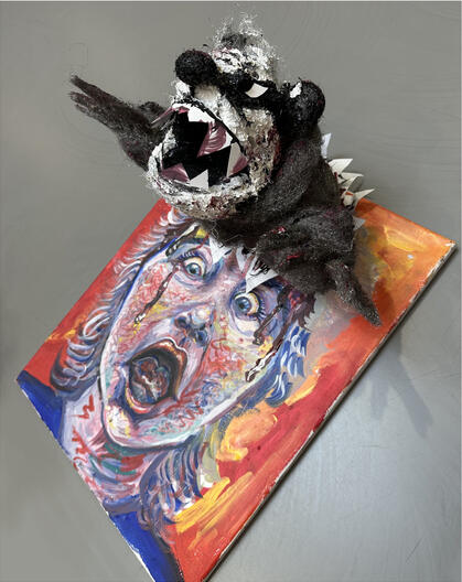 badger bursting out of my head